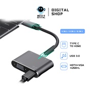 Usb HUB 4 IN 1 USB C Type-C To HDMI Adapter Travel 4K VGA USB 3.0 Converter
