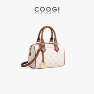 กระเป๋า COOGI กระเป๋าสะพายไหล่แบบอเนกประสงค์สำหรับผู้หญิง กระเป๋าถือทรงหมอนสไตล์บอสตัน วัสดุ PU ขนาด
