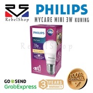 Philips Mycare Mini Bulb 3 Watt Yellow LED Bulb - 3W 3 W 3Watt