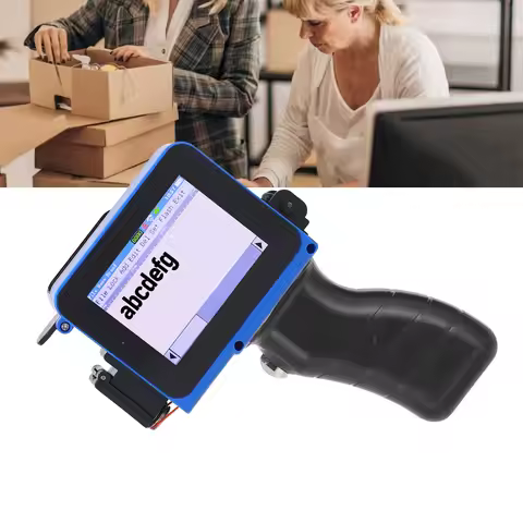 【HOT】Handheld Inkjet Printer 12.7mm Supports Multi Languages Handheld Inkjet Coder 4.3 Inch for Text