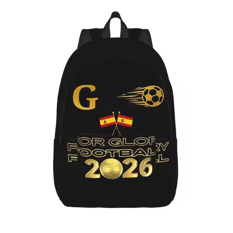 Back to school season Football 2026 Spain Soccer Fan Design Schoolbag Football Pride Female Solid Ba