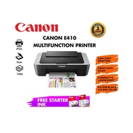 CANON PIXMA E SERIES - E410 (No WIFI)  3 IN 1 Inkjet Multifunction Color Print Scan Copy Printer