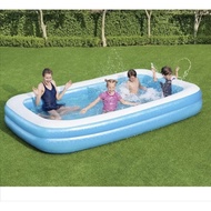 AQUATIC TRANSPARENT 30521 JUMBO CHILDREN'S SWIMMING POOL 305CM RECTANGULAR POOL