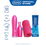 Durex Play Masturbation Sleeve &amp; 2in1 Vibrator Toy + Classic Lube (Gentle on Skin) 100ML Bundle | For Man &amp; Woman
