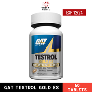 GAT Sport Testrol Gold ES 60 caps, เพิ่มฮอร์โมนเพศชาย, testosterone booster, เทสโทสเตอโรน, GAT Sport