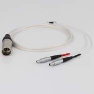 Suitable for HD800 HD800S HD820 Single Crystal Silver Headphone Upgrade Cable 2.5/3.5/4.4mm Plug