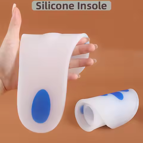 Silicone insole, soft, full length cushioning, breathable foot support, suitable for plantar fasciit