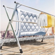 Rak Baju Foldable Drying Rack Clothes Stainless Steel Hanger Rak Ampaian baju besi Cooling Balcony Rak Penyidai Baju 曬衣架