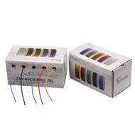 【⊕Good quality⊕】 fka5 30awg 50m Flexible Silicoone Wire Cable 5 Color Mix Box 1 Package Electrical Wire Tinned Copper Diy
