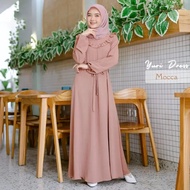 Yuri Dress / Size M L XL XXL / Dress Muslim Matt Katun / Baju Wanita Murah Kekinian / Casual Dress /