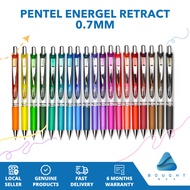 Pentel Energel Retract 0.7mm Metal Tip Smooth Precise Superior Glide Comfortable Quick-Dry Ultra-Reliable Gel Ink Pen