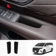 For  Alphard/Vellfire 40 Series 2023+ Car Front Door Inner Armrest Silicone Storage Box Interior Accessories Parts