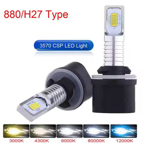 2Pcs New H27W/2 881 880 Led Bulbs Fog Lights For Cars Led Fog Driving Lamp High Lights Car Light Sou