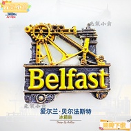 Uniform Magnetic Refrigerator Stickers Powerful Magnet Shape Ireland Belfast Shipbuilding Factory Ha