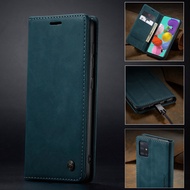 Original Caseme Flip Casing Samsung Galaxy A51 4G Wallet Case Card Holder PU Leather Soft TPU Cover