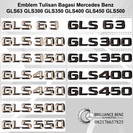 MERCEDES GLS63 GLS300 GLS350 GLS400 GLS450 GLS500 MERCY WRITING EMBLEM - GLS63, CHROME