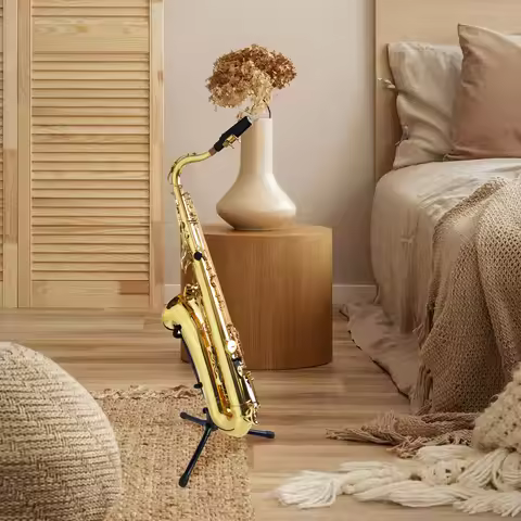 Portable Saxophone Stand Lightweight Sax Holder Stable Display Rack Durable Instrument Support for A