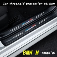 For BMW Car Door Sill Stickers Accessories for BMW M Power Performance E46 E39 E90 E36 E60 E34 E30 F