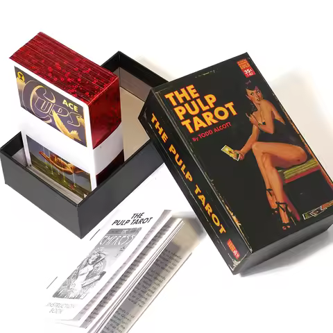 The Pulp Taro Tarot cards With Booklet 78 Card Tarot Deck Gilded Edge Origin Size 12x7 Size Standard