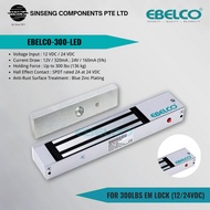 Ebelco 300-LED for Mini 300lbs EM Lock Dual Voltage Selectable (12 VDC / 24 VDC) Model:EBELCO-300-LE