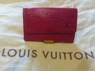 Louis Vuitton水波紋LV六孔鑰匙包紅色☆真品↘賣場有Gucci參考(特價品)(已售勿標)