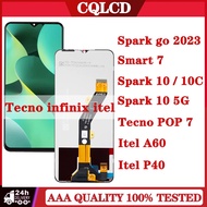 For Tecno Spark go 2023 BF7 LCD Pop 7 BF6 LCD Spark 10 5G 10C LCD Infinix Smart 7 X6515 LCD Itel A60