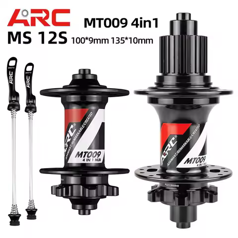 New ARC MT009 4 IN 1 MTB Hub 6 Pawl NBK Bearing Hub 28 32 36 Holes Mountain Bike Hub Disc brake Alum