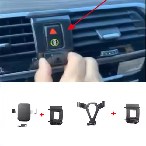 1Lot For 2018-2021 BMW X3 G01 X4 G02 Car Phone Mobile Holder Rack Stand Mount Plastic Material Gravi