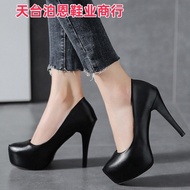 Affordable 2026 Foreign Trade Ready Stock Spring Autumn One-Pedal Women's Fashion High-Heeled Shoes 