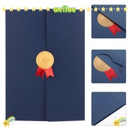 EMILEE Award Certificate Holder, Paper Envelope Gilding Process Diploma Cover, Three-fold Page Exqui