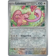 Lickitung - 108/165 - Common Reverse Holo Scarlet & Violet 151 Reverse Holo Singles