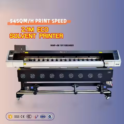 Audley Large Format Inkjet Printer Eco Solvent Printer Plotter 2.1m Xp600 I3200 Head Printer