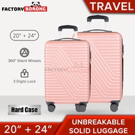 Travel Star TNL006 Elegant Hard Case Bagasi Set Bagasi Set Bagasi (20+24 inci atau 20+24+28Inch)