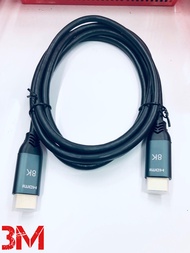 สายHDMI 2.1 8K 60Hz 4K 120Hz 48Gbps ARC HDRสำหรับเครื่องขยายเสียงทีวีPS4 NSโปรเจคเตอร์ความละเอียดสูง 3M HDMI V2.0