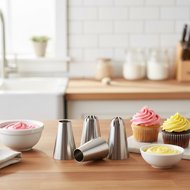 Nozzle Tips Set 1M 2F 2D 6B 2A for Cake Icing, Buttercream, and Pastry Decor