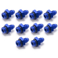 Straight AN4 AN6 AN8 AN10 AN12 Male Flare To O Ring Boss ORB Male Fuel Pump Rail Adapter Aluminum AN