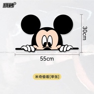 Mikey Minnie Dán Xe Hơi Chống Thấm Nước Sáng Tạo Cá Nhân Hóa Hình Hoạt Hình Mickey Mouse Mikey Minni
