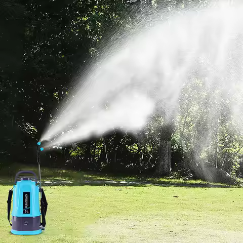 5L Electric Backpack Sprayer with 5 Mist Nozzle Garden Sprayer with Adjustable Shoulder Strap Water 