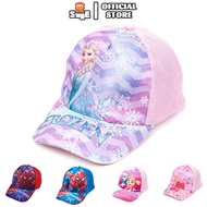 【Suge】 Spiderman Boy's hat Frozen Elsa Cartoon Hat Children Cartoon Casual Baseball Cap