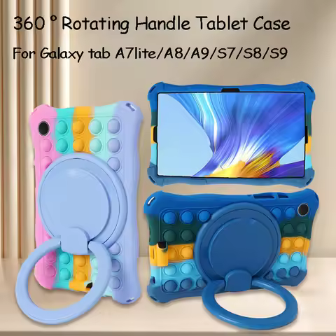 For Samsung Galaxy Tab A9+ Case 11 inch SM-X210 Soft Pop Push it Silicon Case Galaxy Tab A9 8.7InchS