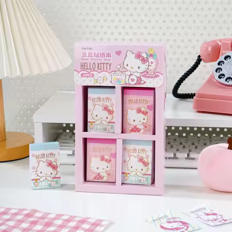 Genuine Sanrio Stickers Book Cartoon Hello Kitty Sticky Notes Label Stickers Gift Tags For Study Off