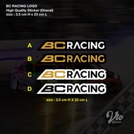 BC RACING Sticker / Decal (High Quality Sticker) X2PCS