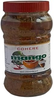COHERE Bandhan Mango Pickle, Traditional Indian Achar Made with Raw Mango and Indian Spices, Organic