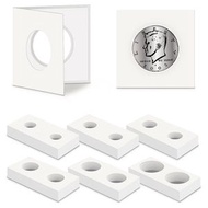 屯京 - [50件裝] 護幣紙夾 紀念幣 硬幣紙夾 方形古銅錢幣 收藏盒 保護夾