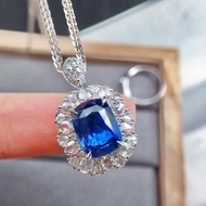 台北奧斯珠寶 無燒皇家藍藍寶石兩用款3.88克拉