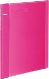 Kokuyo Expandable File Clear Book, Novita α, A4, Comes with 24 Pockets, up to 6 x 12 Pockets, Pink, Japan Import (RA-NT24P)