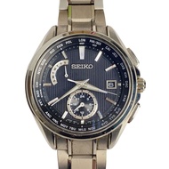 SEIKO mens watches solar wrist watch analogues stainless SLV SS 8B63-0AV0 Direct from Japan Secondha