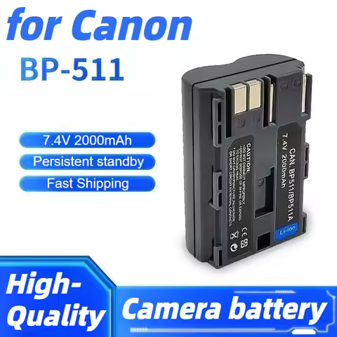 BP-511 BP-511A BP 511A Battey + Charger for Canon G6 G5 G3 G2 G1 EOS 300D 50D 40D 30D 20D 5D G6 L10