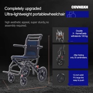 [SG Stock] Portable folding wheelchair, elderly wheelchair, travel wheelchair