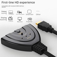 สวิตช์ HDMI เอาท์พุท3 in 1ความละเอียดสูงสวิตช์หางหมูเอาท์พุท3 in 1จอคอมพิวเตอร์เครื่องมือระบบเครือข่าย4K ผู้จัดจำหน่าย